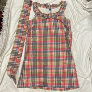 Just Madras min crew neck sleeveless dress